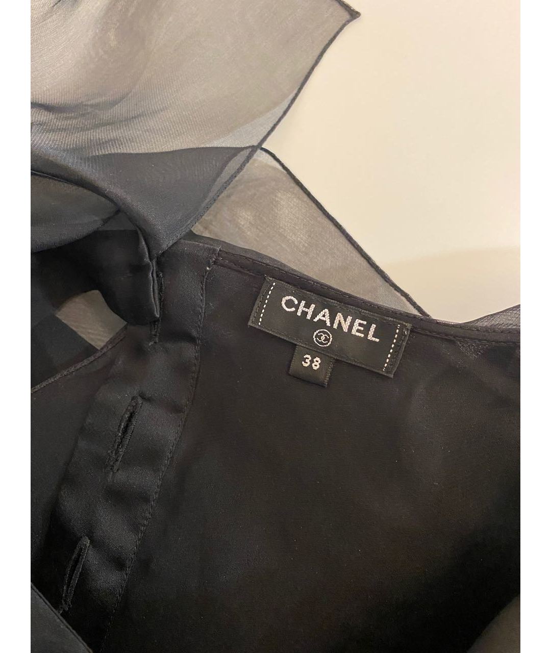 CHANEL PRE-OWNED Черная рубашка, фото 3