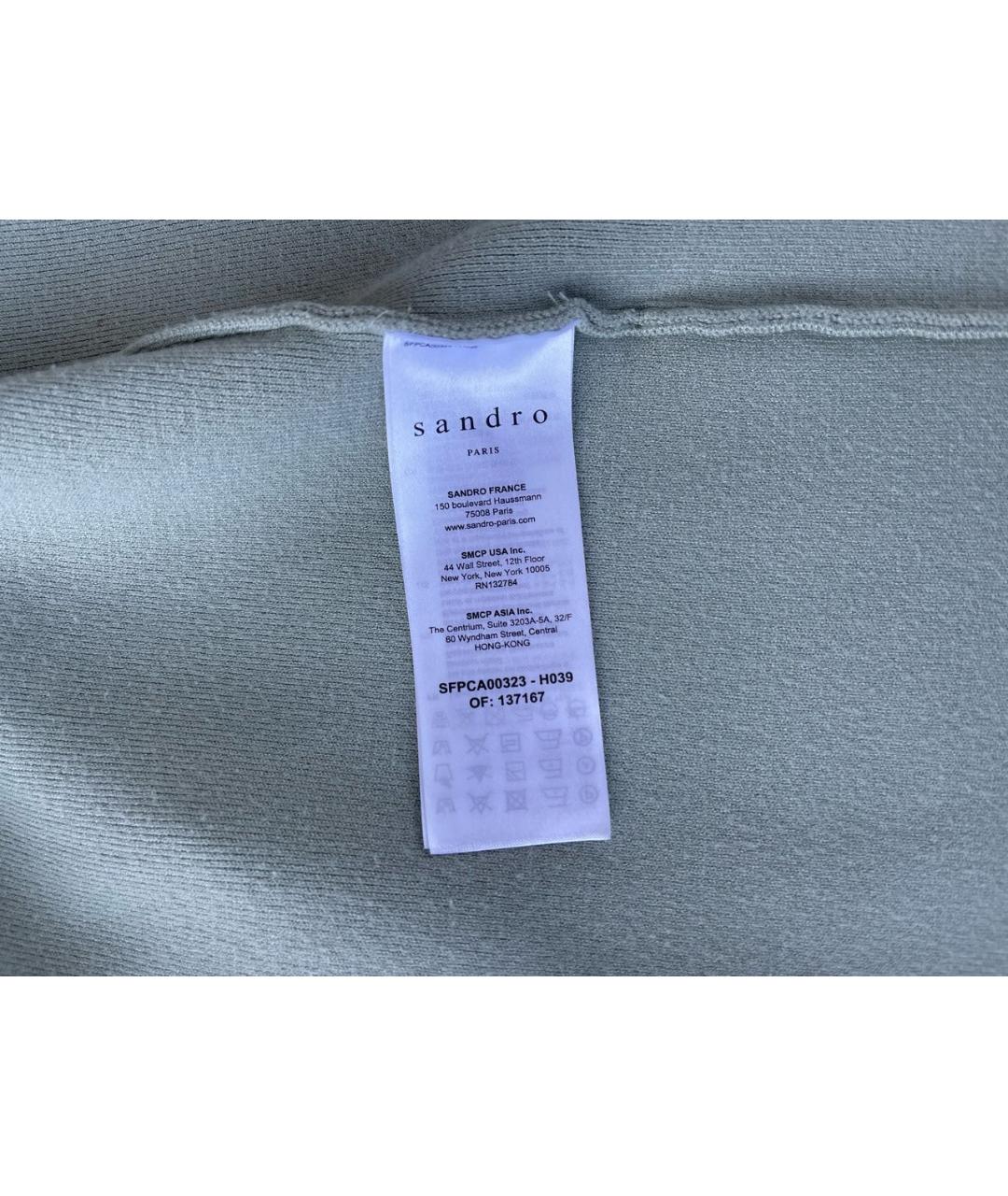 SANDRO Салатовый вискозный жакет/пиджак, фото 5