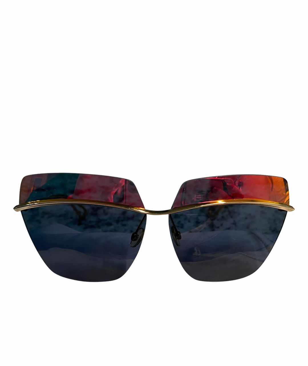 CHRISTIAN DIOR PRE-OWNED Мульти металлические солнцезащитные очки, фото 1