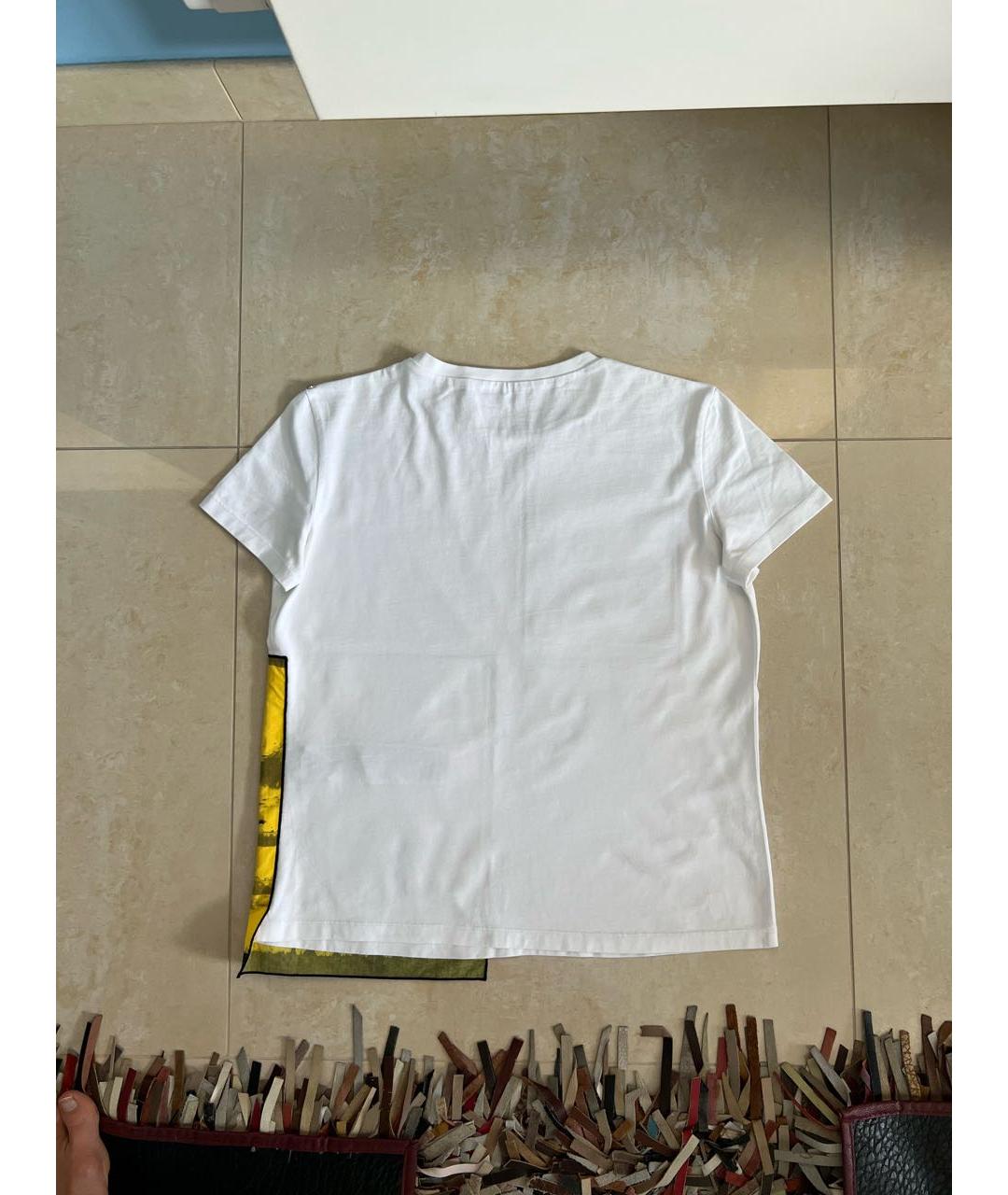 SPORTMAX Белая хлопковая футболка, фото 2