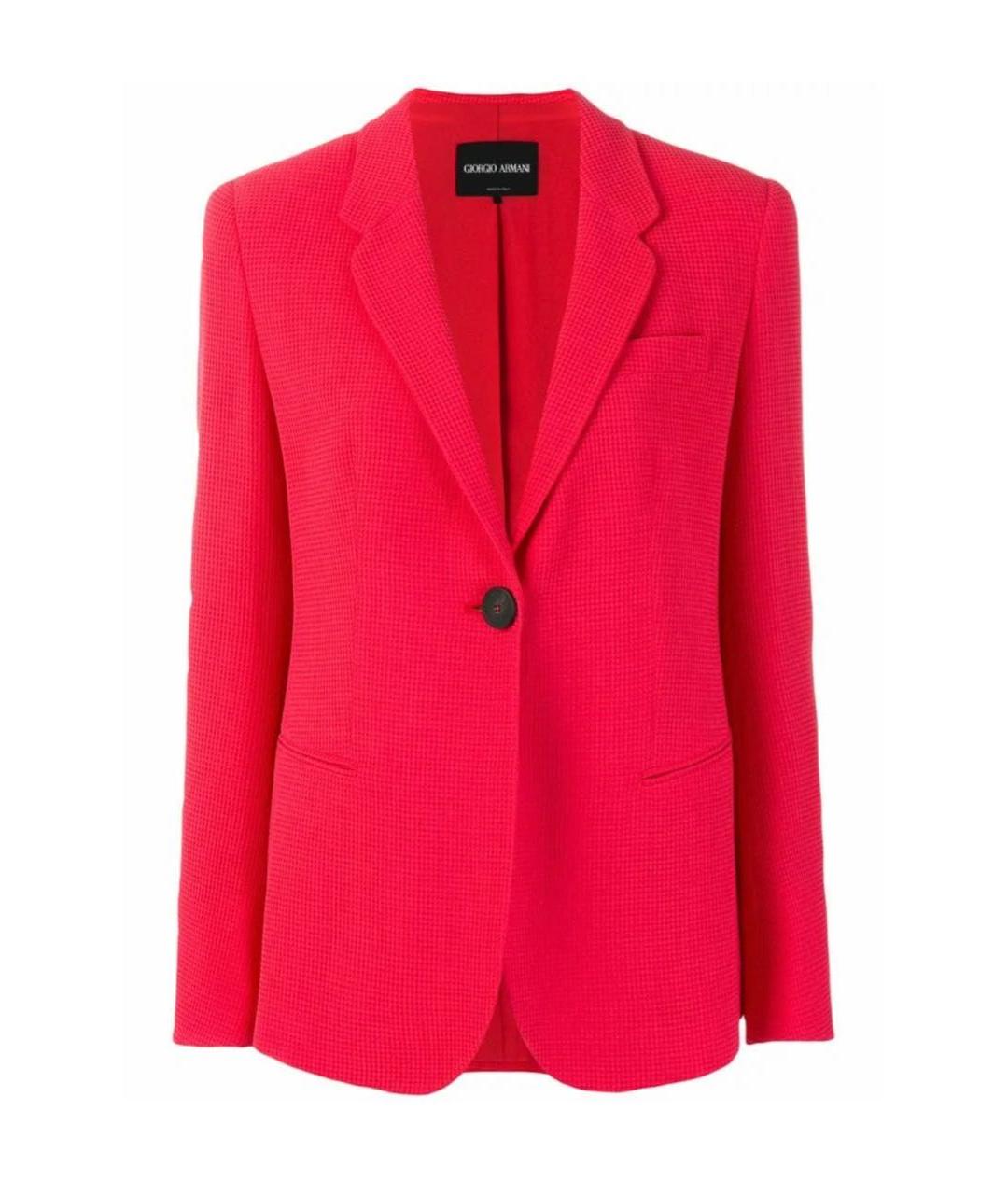 GIORGIO ARMANI Красный вискозный жакет/пиджак, фото 1