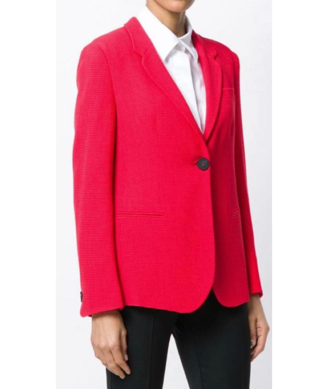 GIORGIO ARMANI Красный вискозный жакет/пиджак, фото 8
