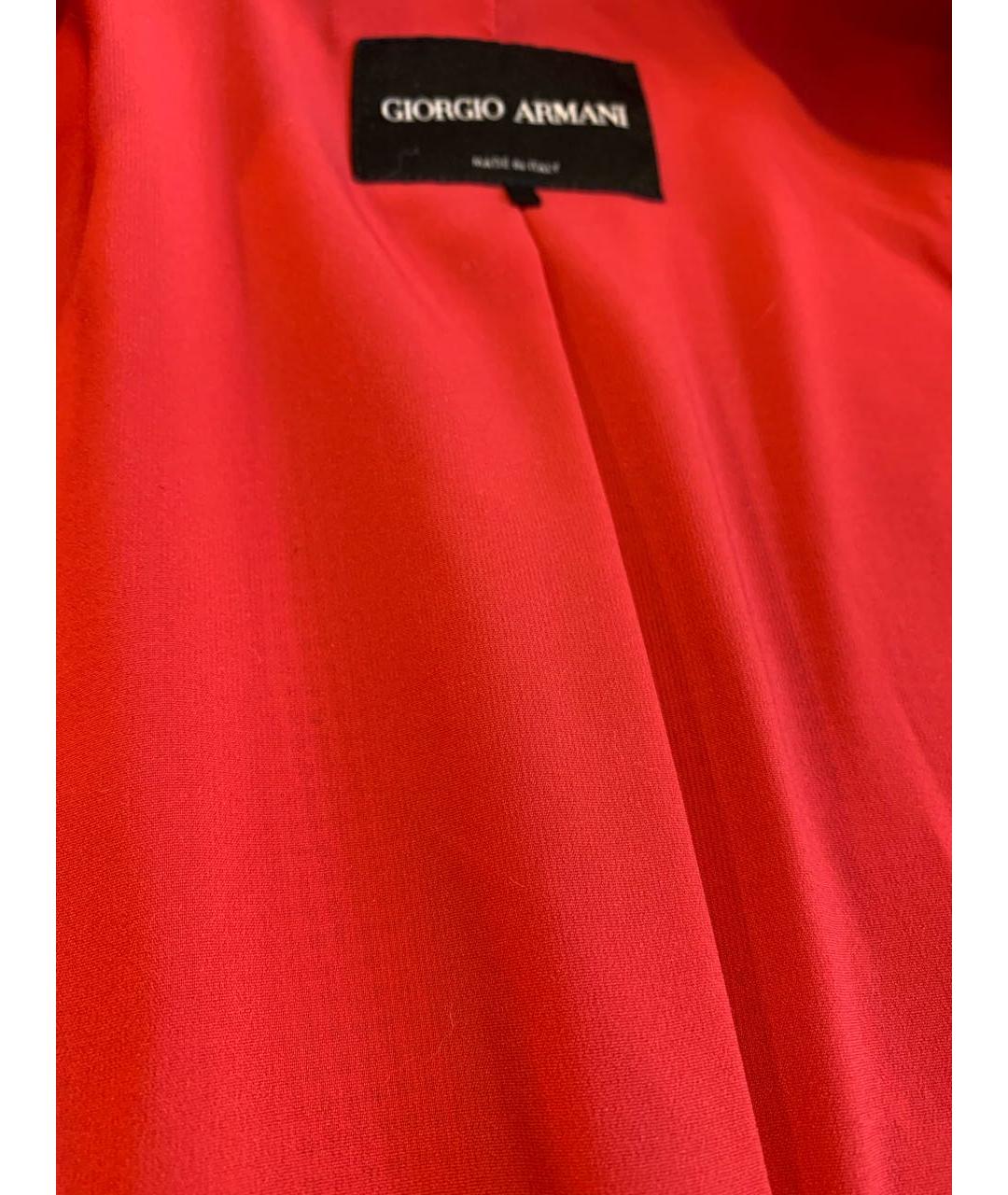 GIORGIO ARMANI Красный вискозный жакет/пиджак, фото 7