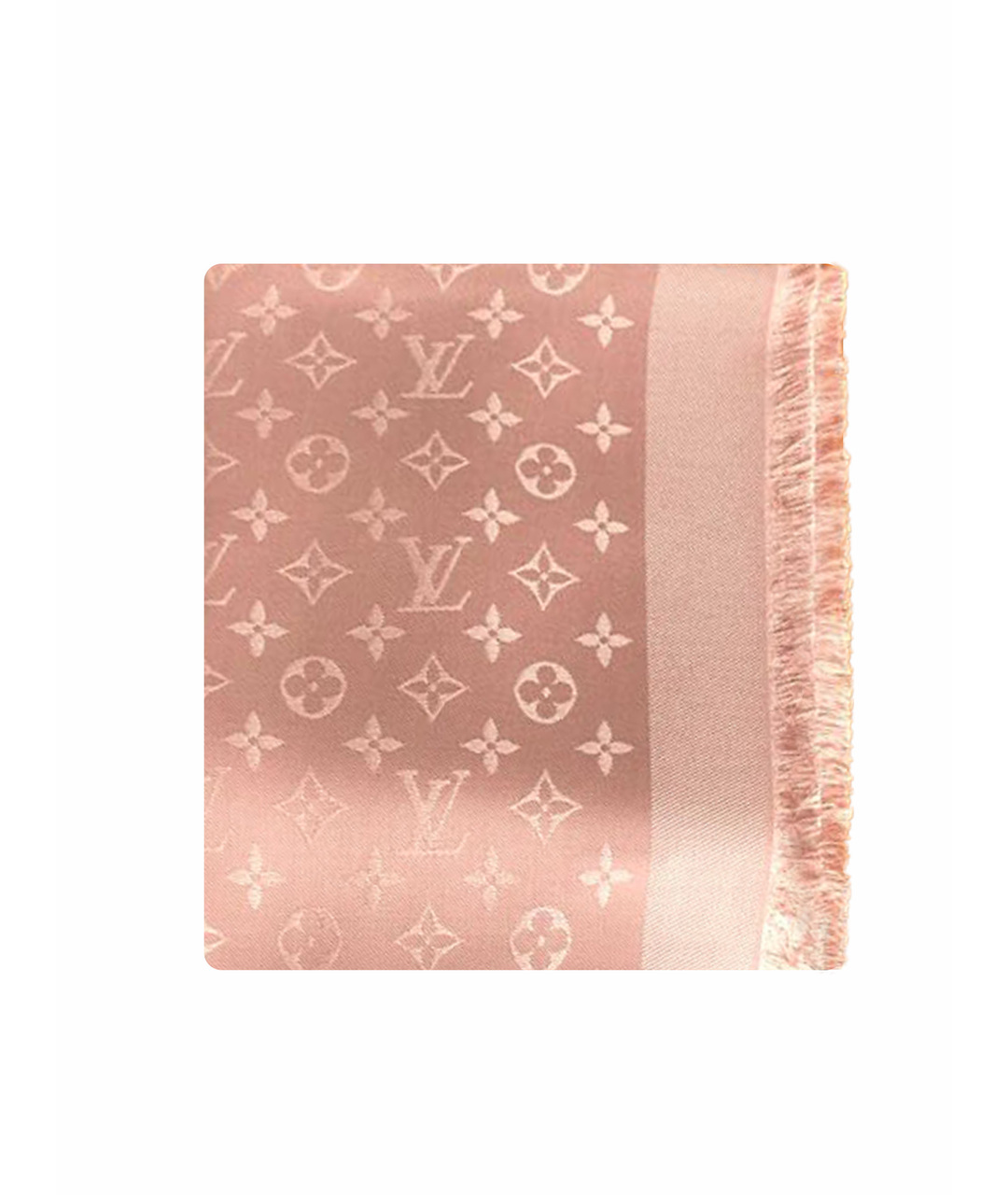 LOUIS VUITTON PRE-OWNED Розовый шелковый шарф, фото 1