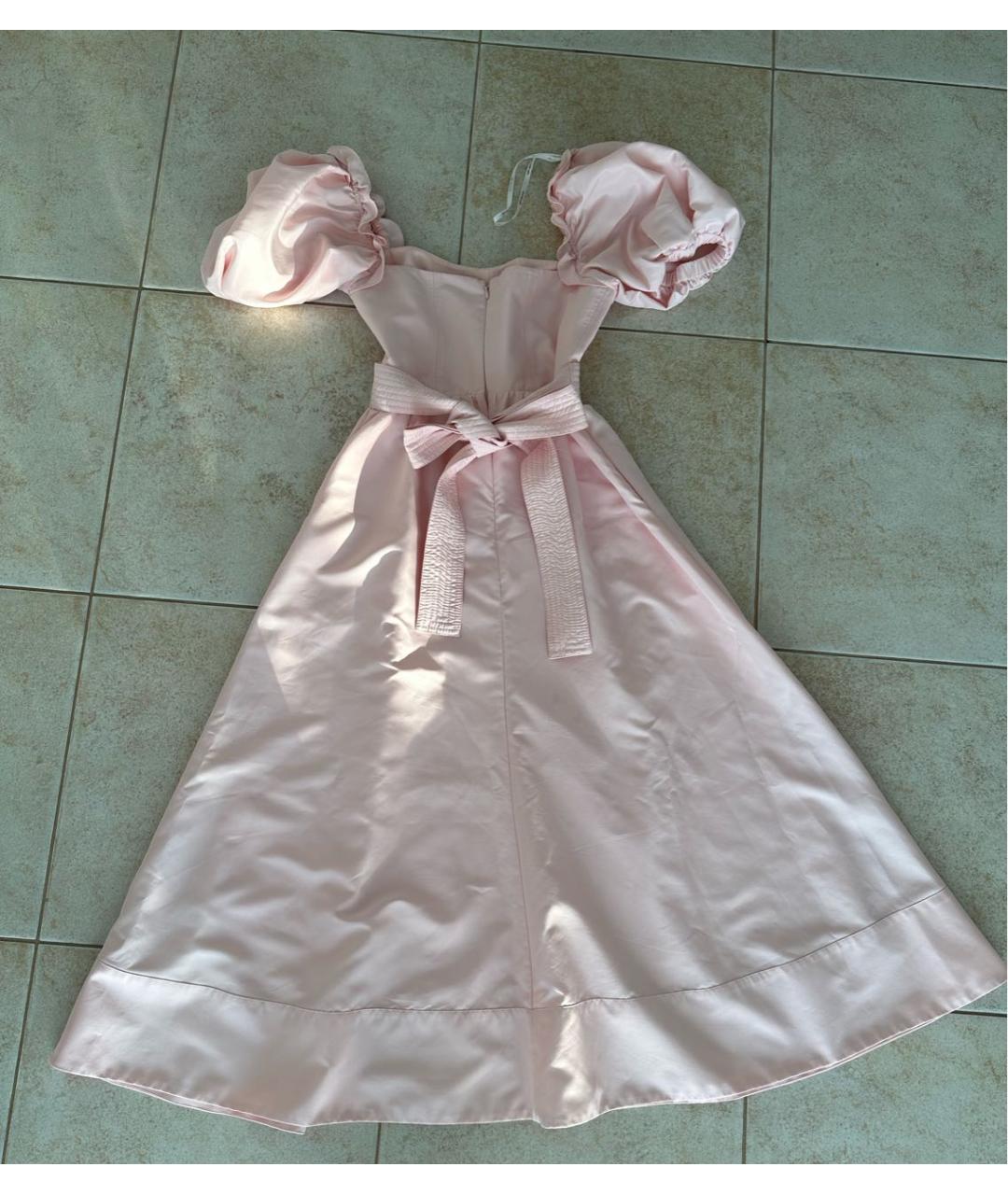 SELF-PORTRAIT Розовое полиэстеровое платье, фото 2