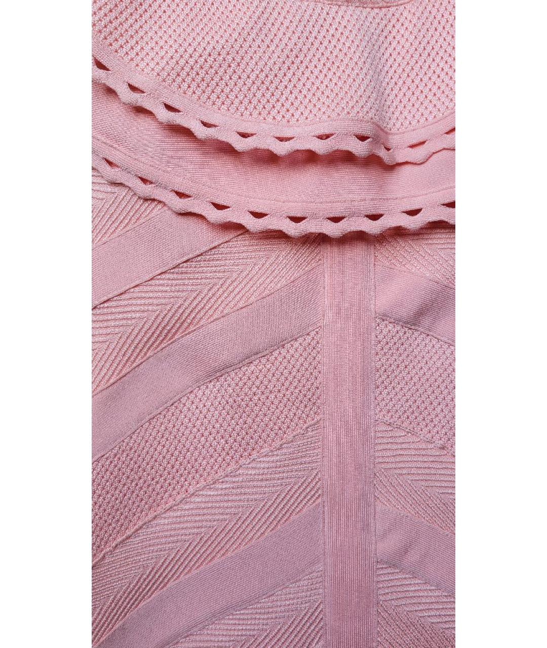 FOREVER UNIQUE Розовое вискозное коктейльное платье, фото 4