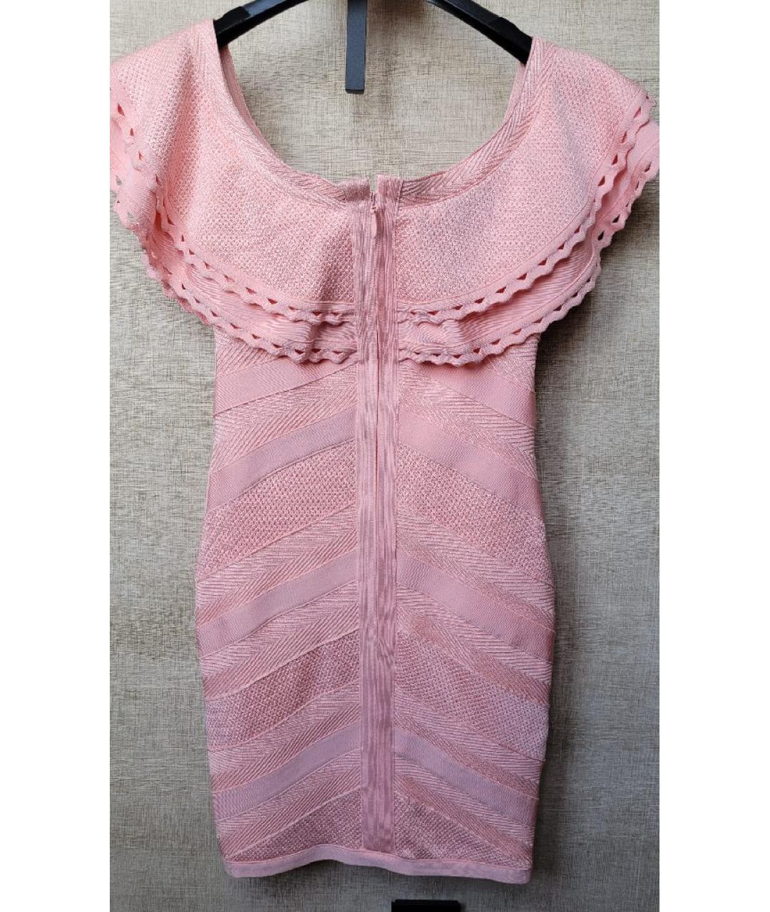 FOREVER UNIQUE Розовое вискозное коктейльное платье, фото 2
