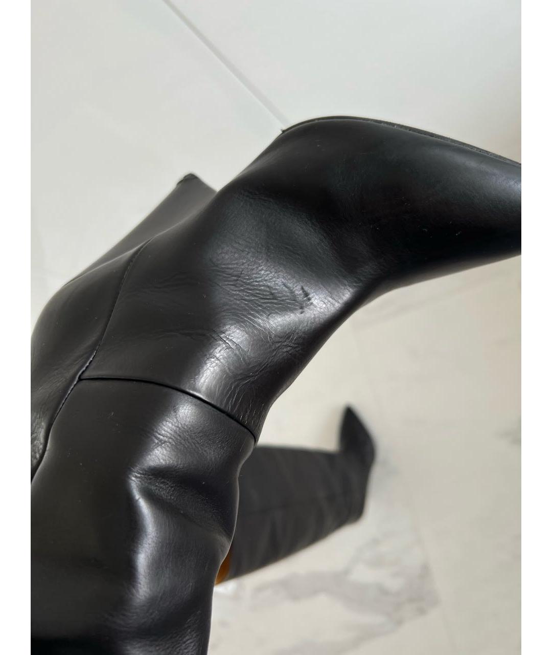 ISABEL MARANT Черные кожаные сапоги, фото 8