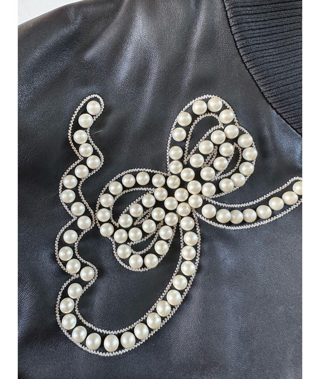 FENDI Черная кожаная куртка, фото 5