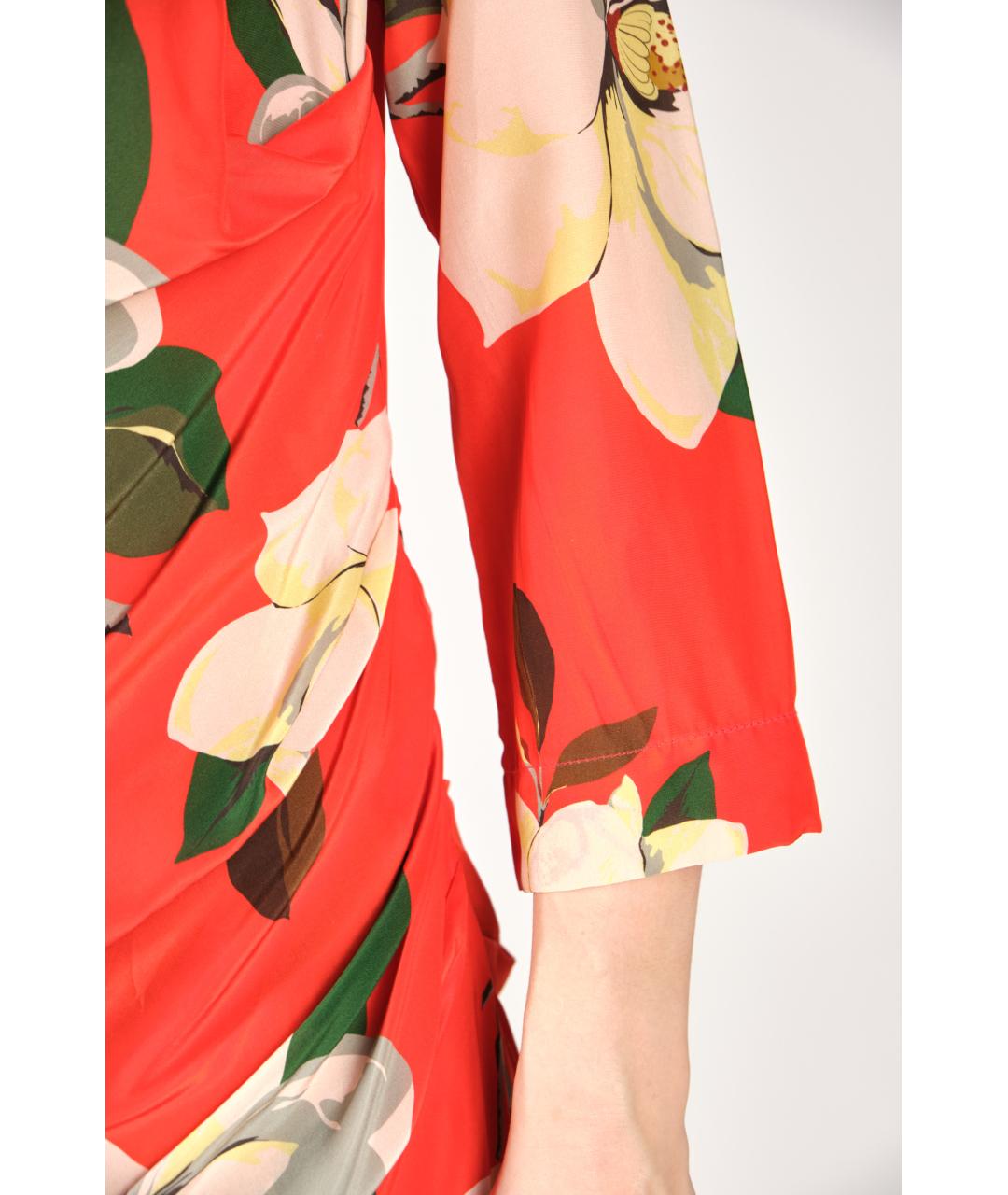 VIVIENNE WESTWOOD ANGLOMANIA Красное полиэстеровое повседневное платье, фото 7