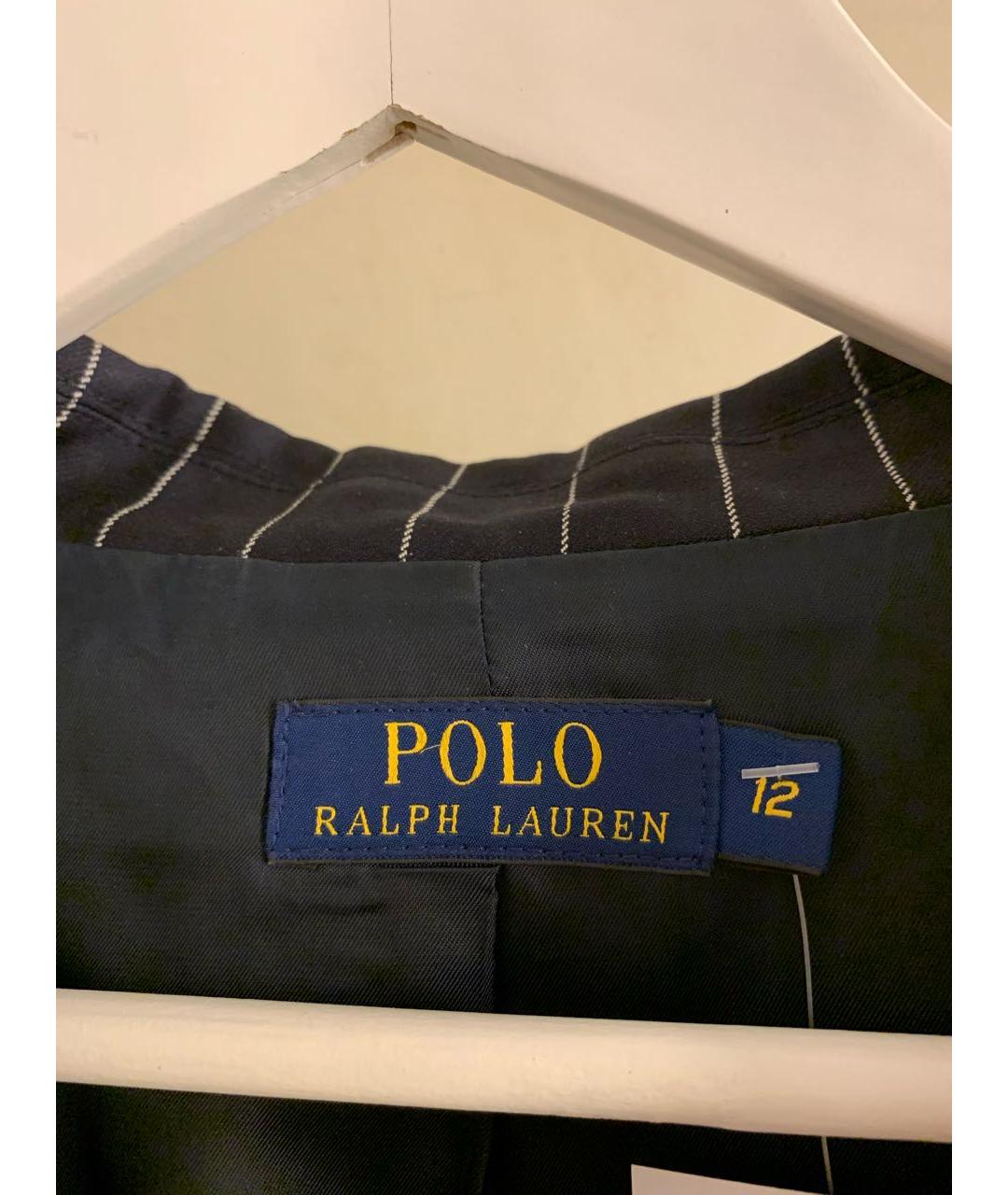 POLO RALPH LAUREN Темно-синий шерстяной жакет/пиджак, фото 3