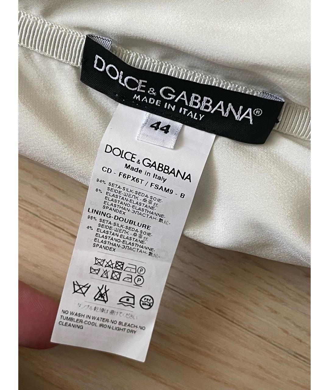 DOLCE&GABBANA Мульти шелковое коктейльное платье, фото 3