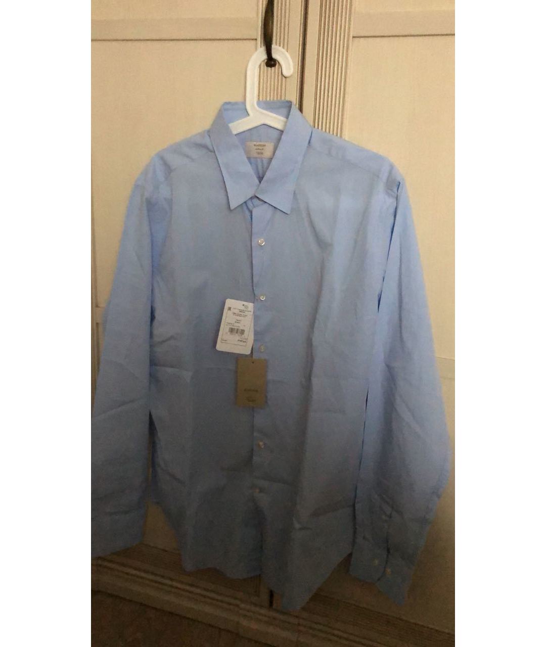 BILANCIONI Голубая хлопковая классическая рубашка, фото 5