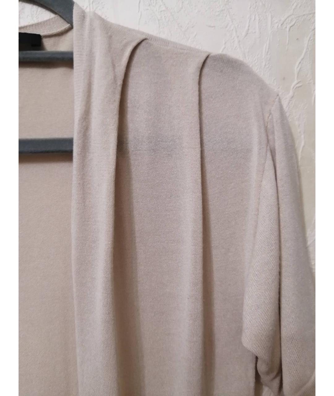 WEEKEND MAX MARA Бежевый вискозный кардиган, фото 4