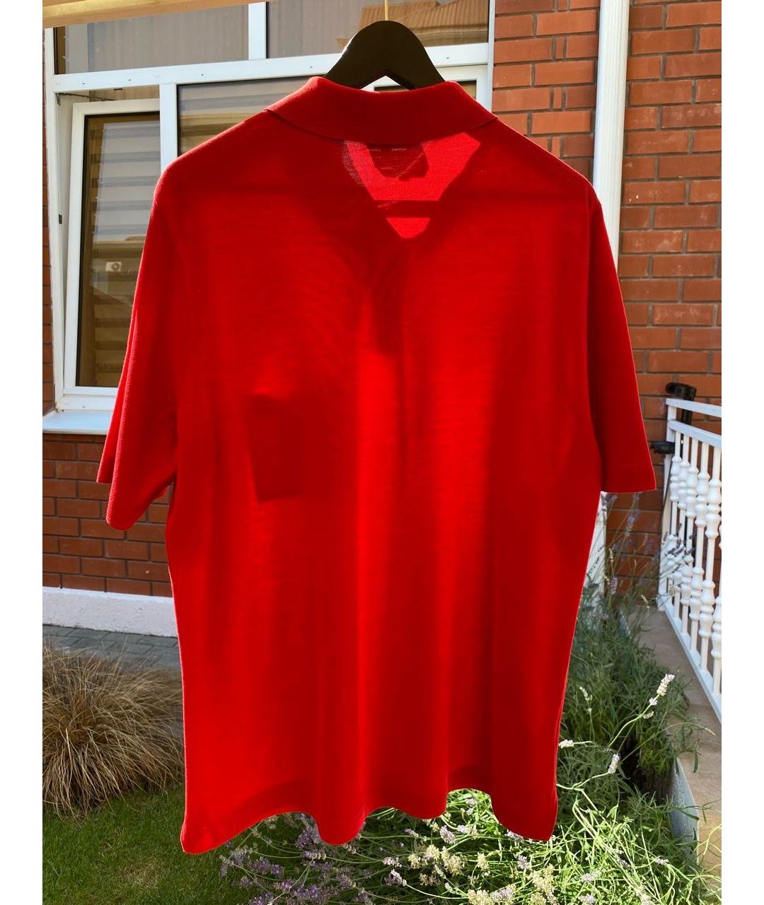 HERMES Красное поло с коротким рукавом, фото 2