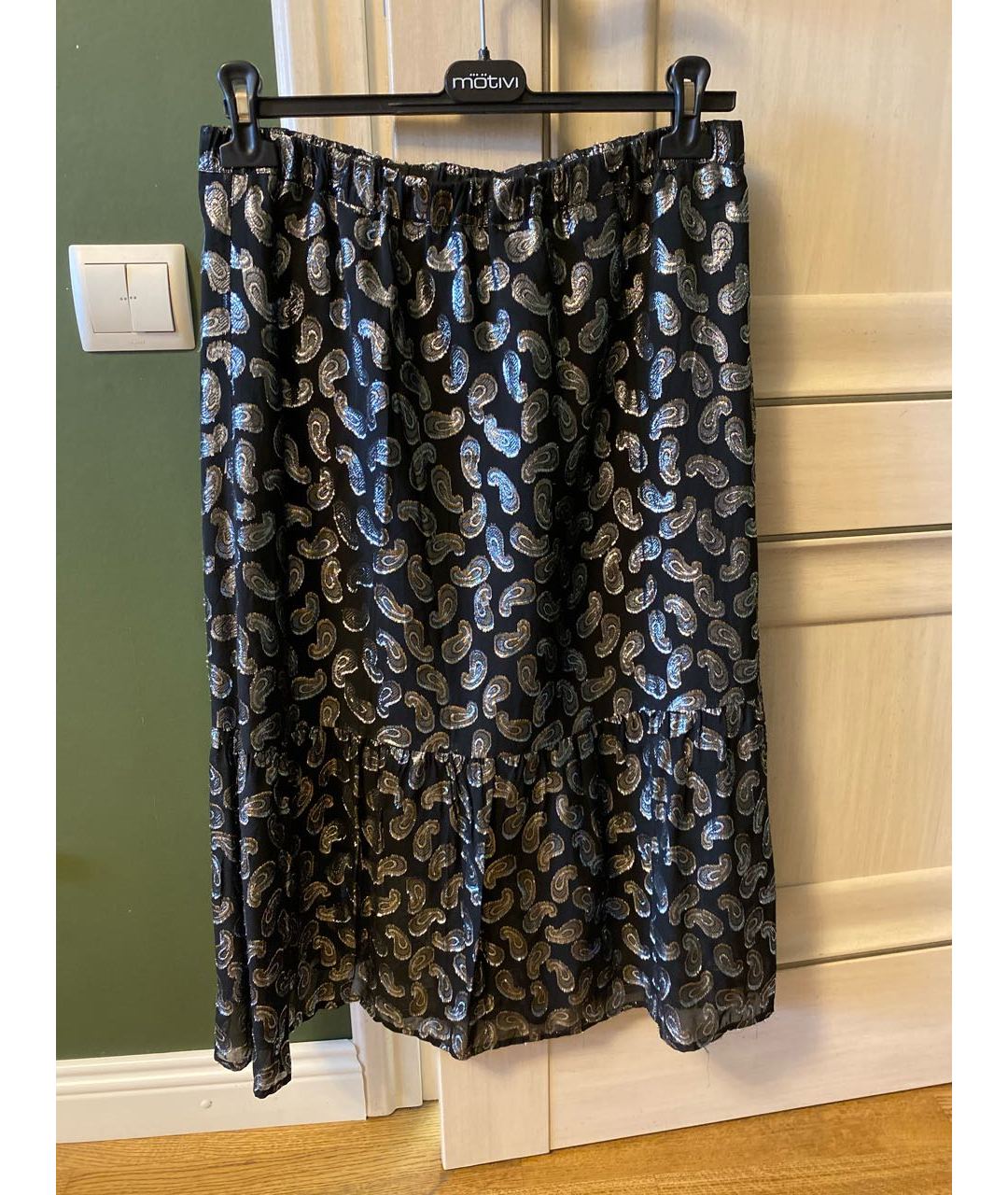 MICHAEL MICHAEL KORS Серебряная полиэстеровая юбка миди, фото 6