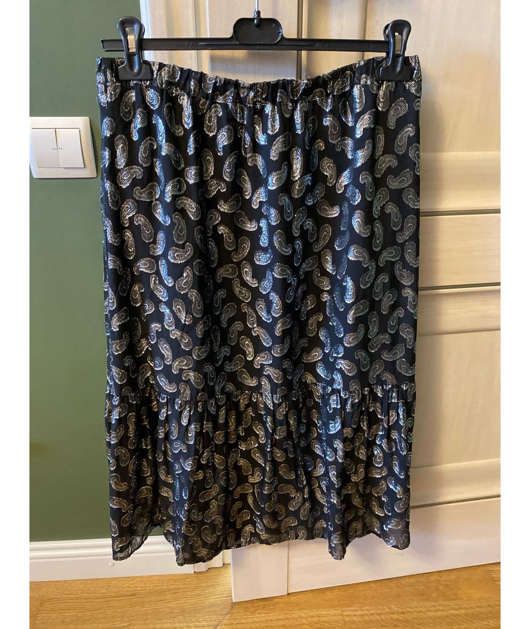 MICHAEL MICHAEL KORS Серебряная полиэстеровая юбка миди, фото 2