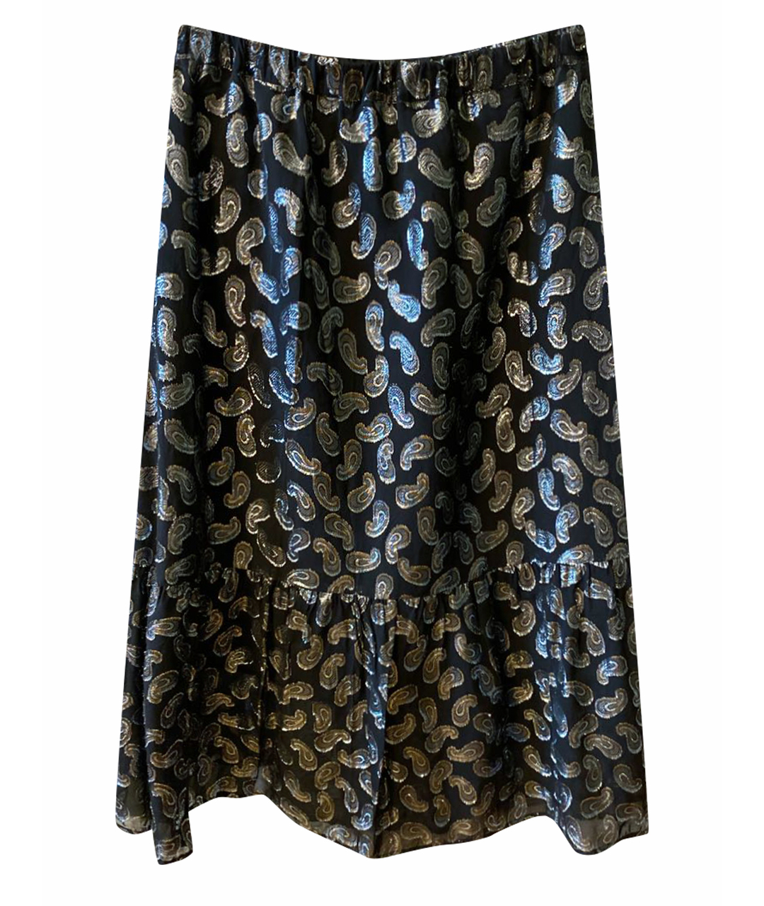MICHAEL MICHAEL KORS Серебряная полиэстеровая юбка миди, фото 1
