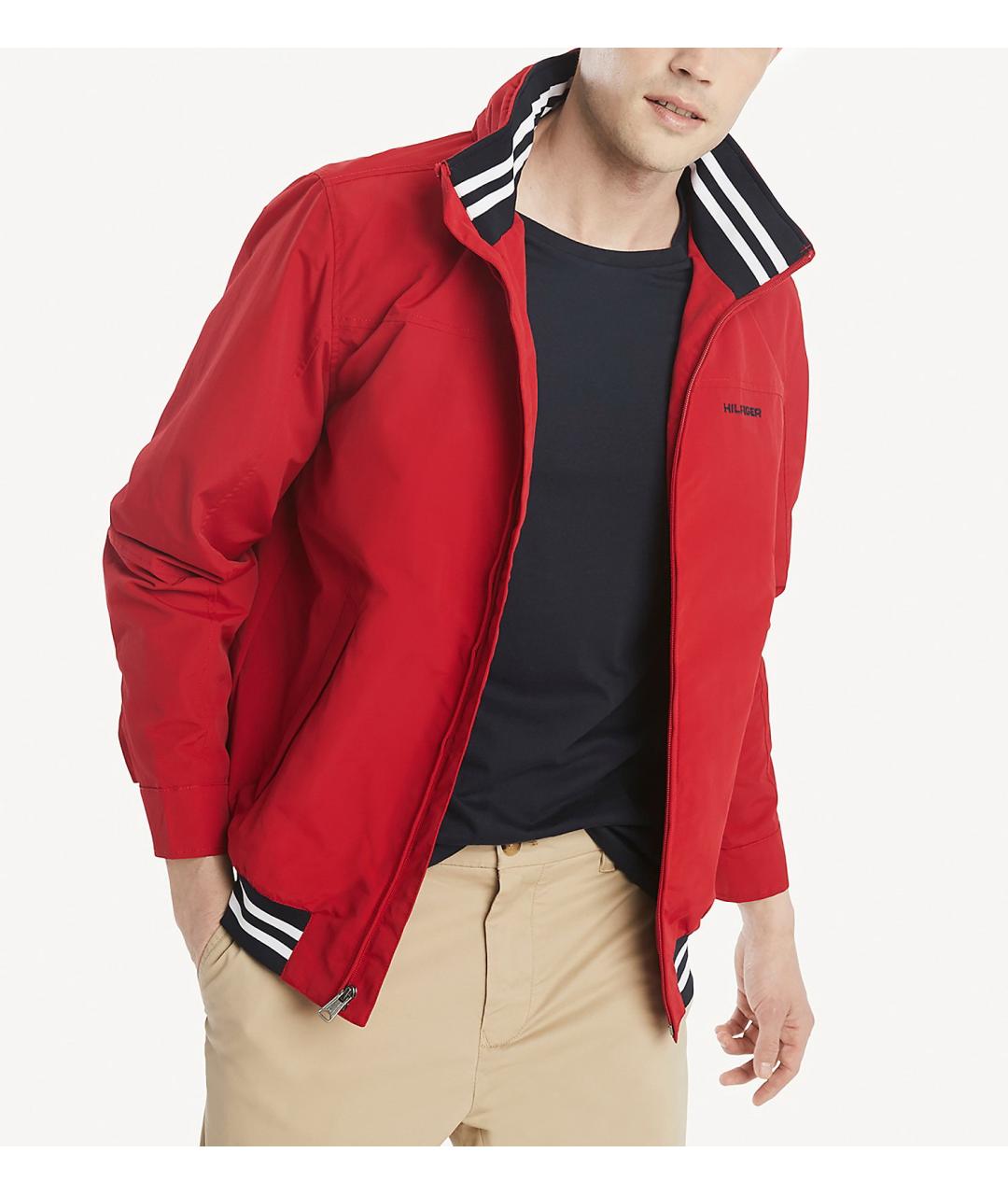 TOMMY HILFIGER Красная синтетическая куртка, фото 3