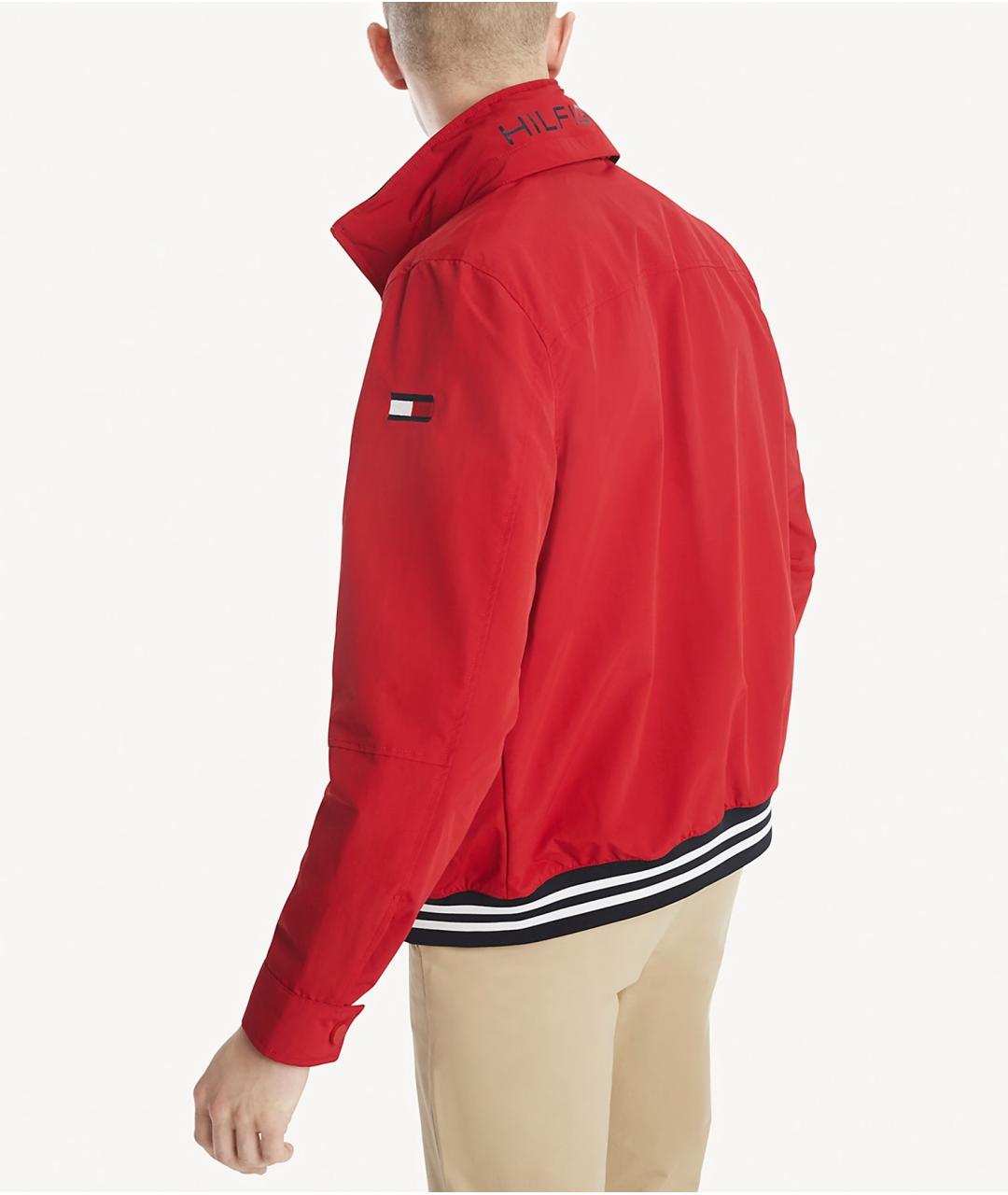 TOMMY HILFIGER Красная синтетическая куртка, фото 4