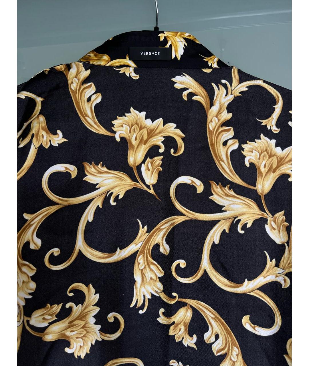 VERSACE Мульти шелковая классическая рубашка, фото 3