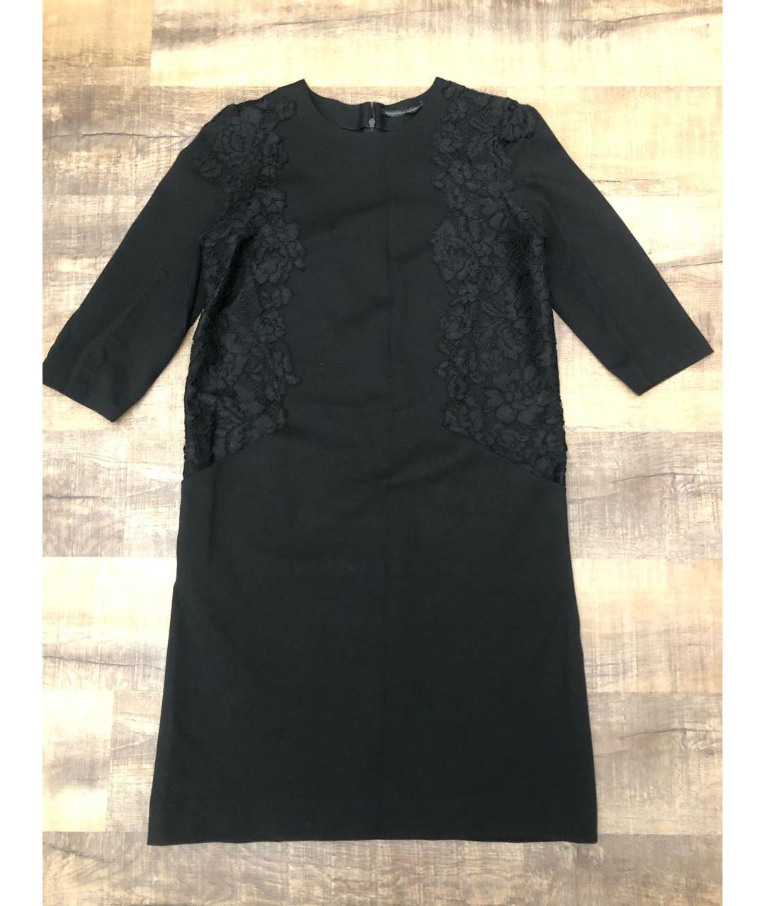 ERMANNO SCERVINO Черное вискозное коктейльное платье, фото 9