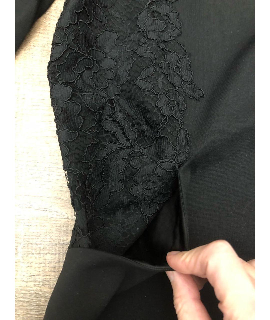 ERMANNO SCERVINO Черное вискозное коктейльное платье, фото 7