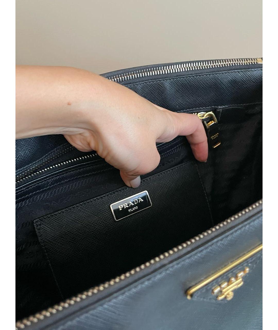 PRADA Черная сумка тоут, фото 5