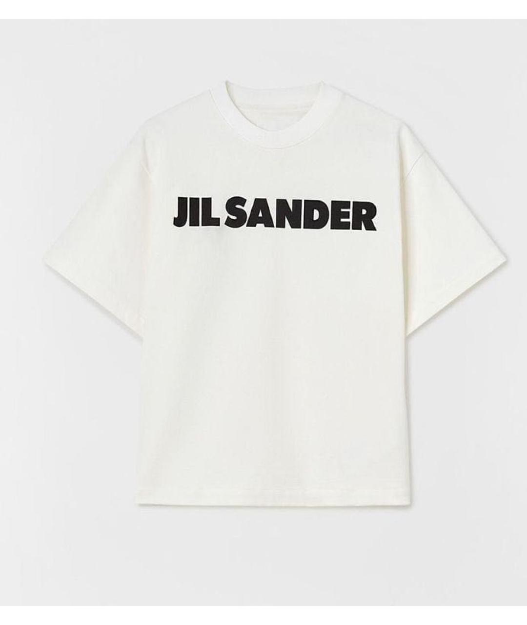 JIL SANDER Белая хлопковая футболка, фото 8