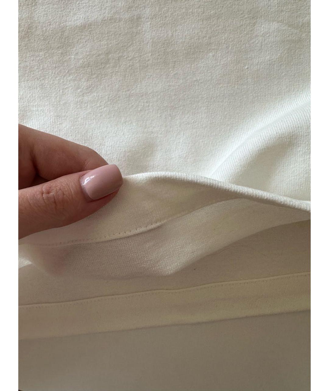JIL SANDER Белая хлопковая футболка, фото 5