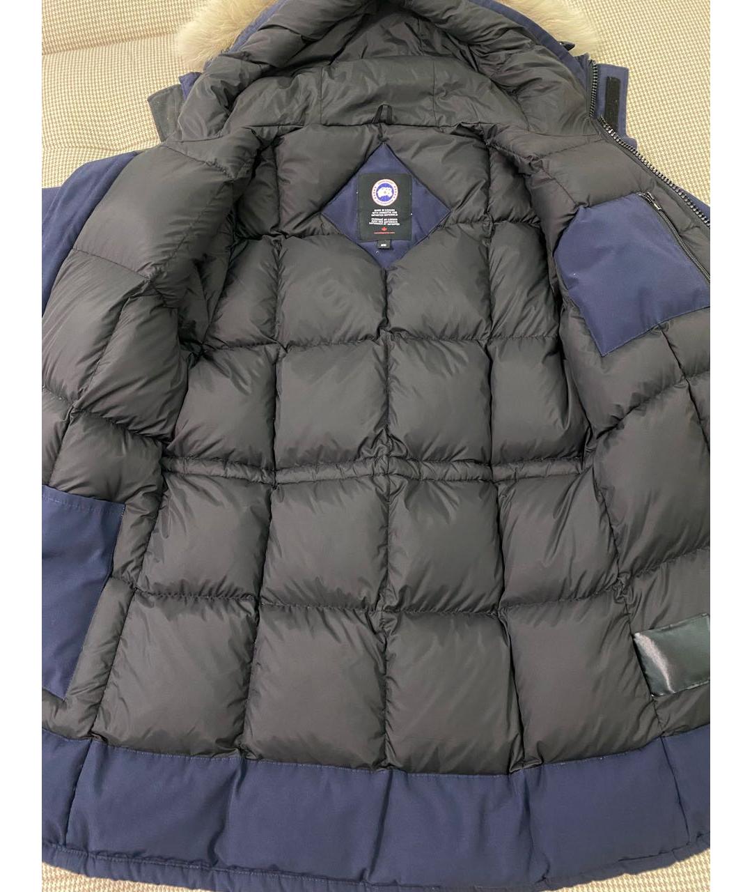 CANADA GOOSE Темно-синяя полиэстеровая парка, фото 8