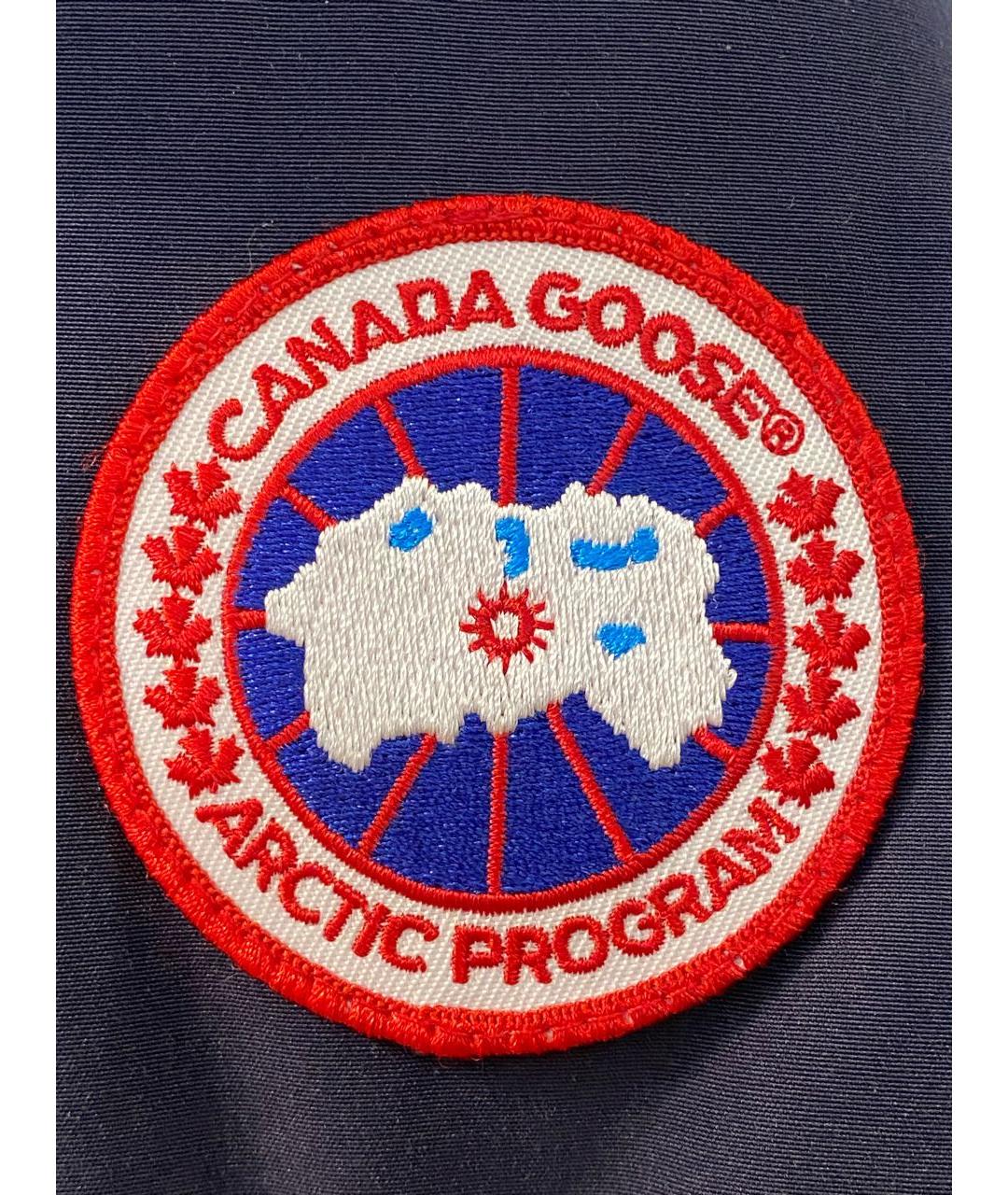 CANADA GOOSE Темно-синяя полиэстеровая парка, фото 5
