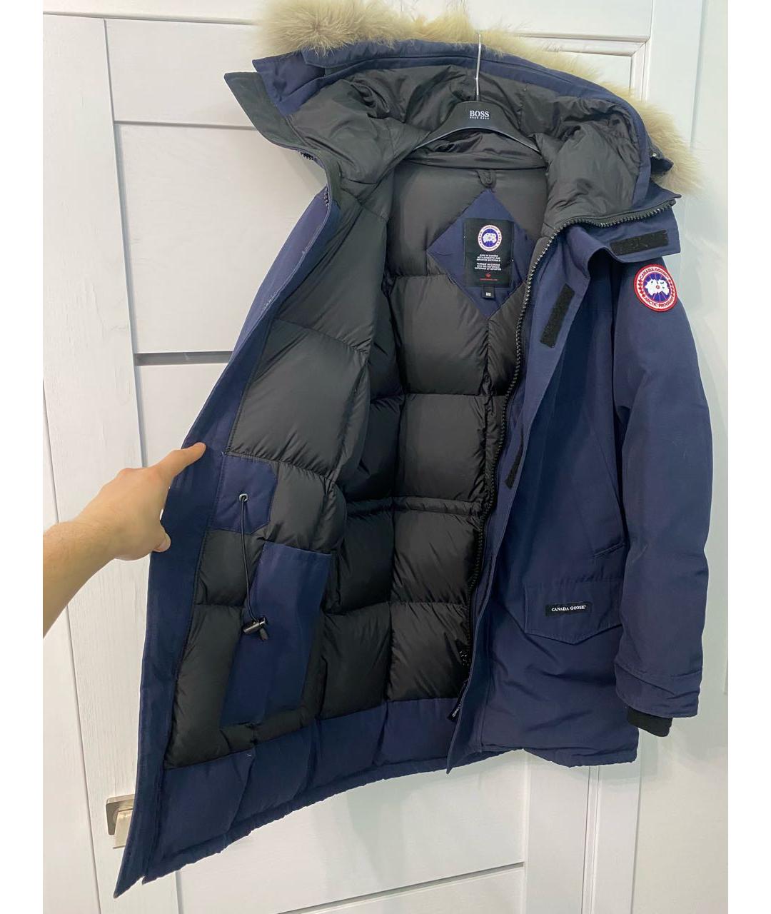 CANADA GOOSE Темно-синяя полиэстеровая парка, фото 3