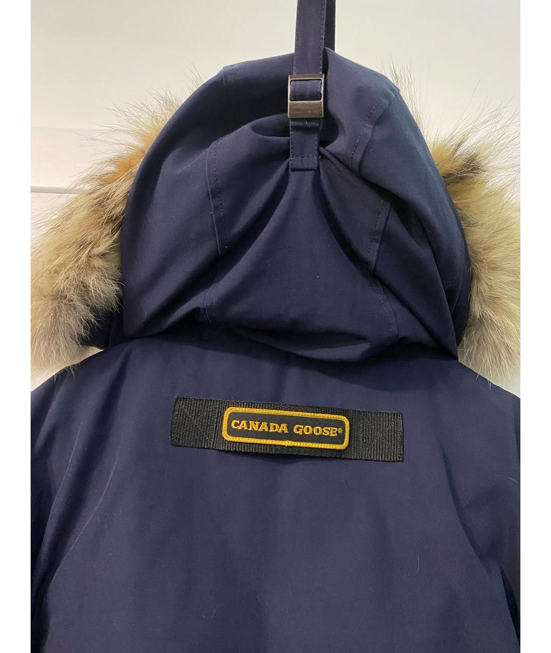 CANADA GOOSE Темно-синяя полиэстеровая парка, фото 4