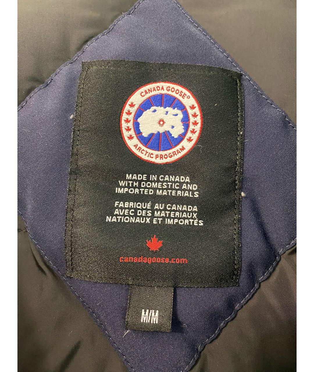 CANADA GOOSE Темно-синяя полиэстеровая парка, фото 7