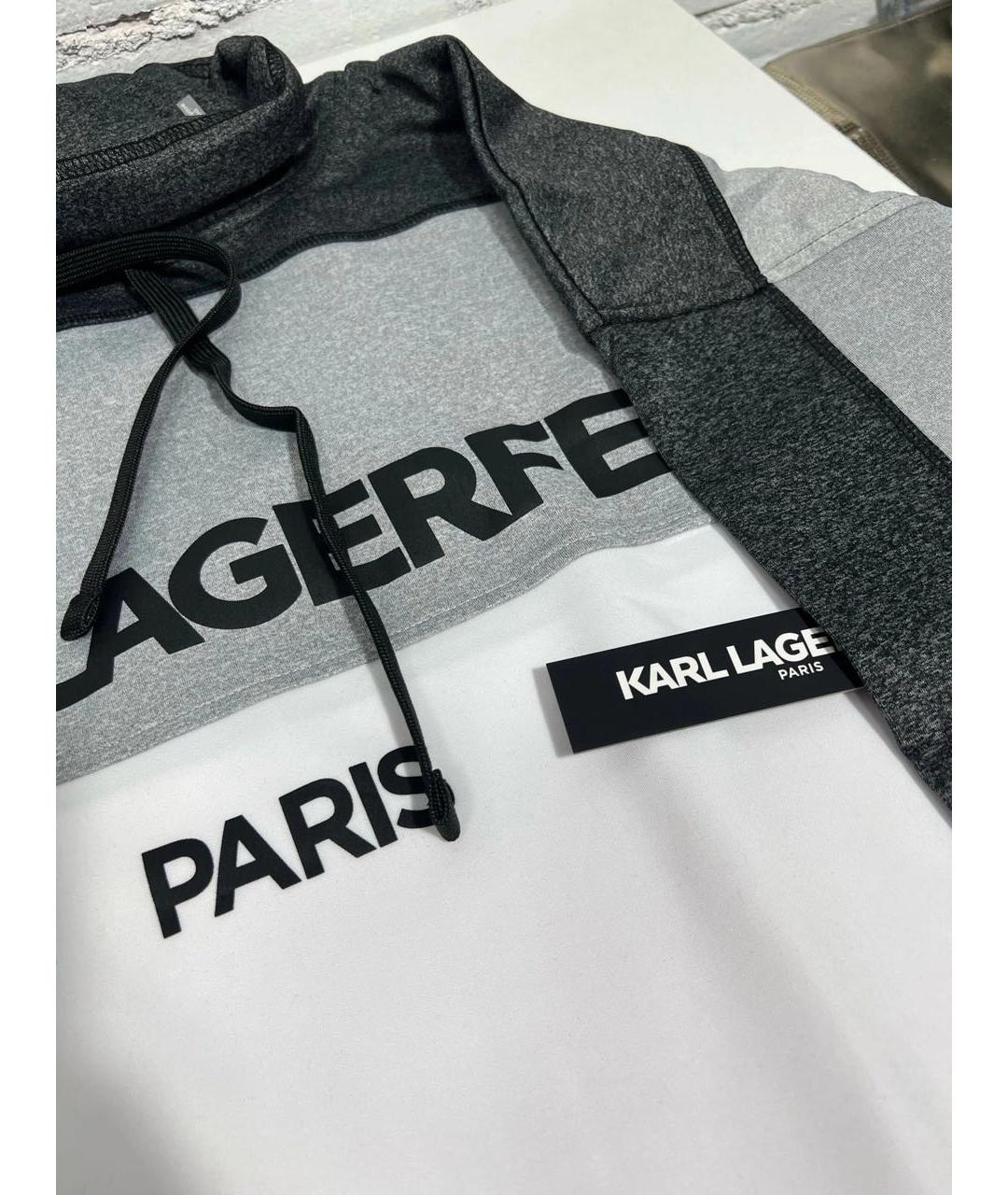 KARL LAGERFELD Серый спортивный костюм, фото 5