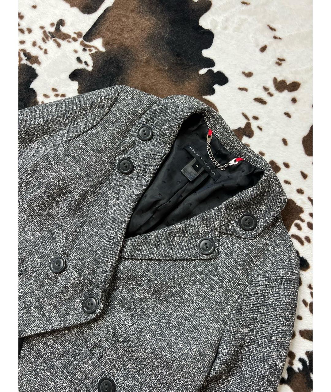 MARC BY MARC JACOBS Серый хлопковый жакет/пиджак, фото 3