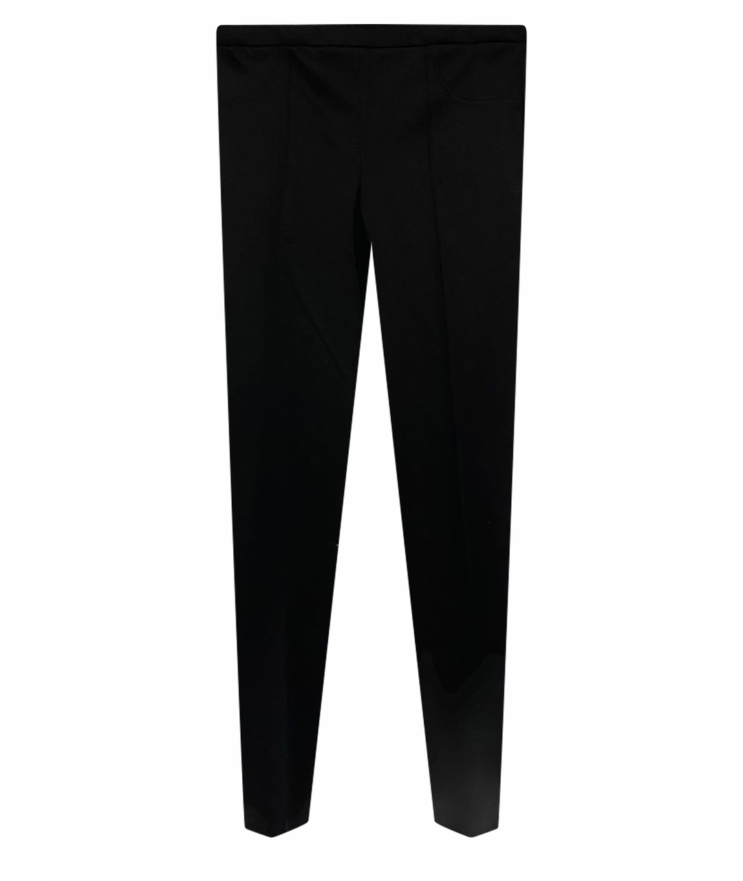 MONCLER Черные хлопко-эластановые прямые брюки, фото 1