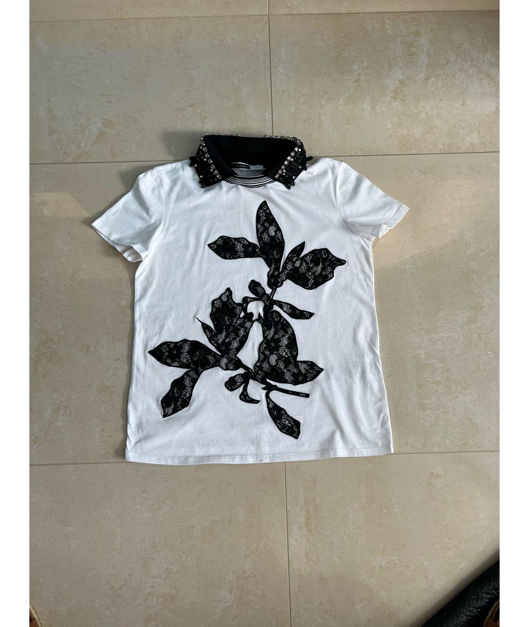 SPORTMAX Белая хлопковая футболка, фото 6