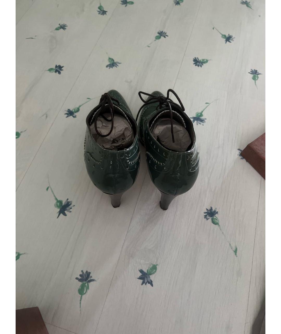 ETRO Голубые кожаные туфли, фото 3