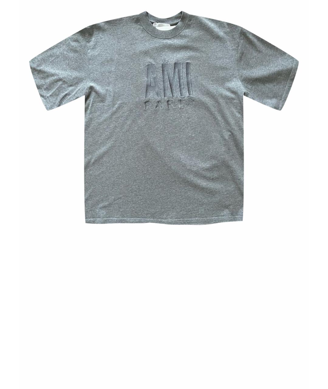 AMI Серая хлопковая футболка, фото 1
