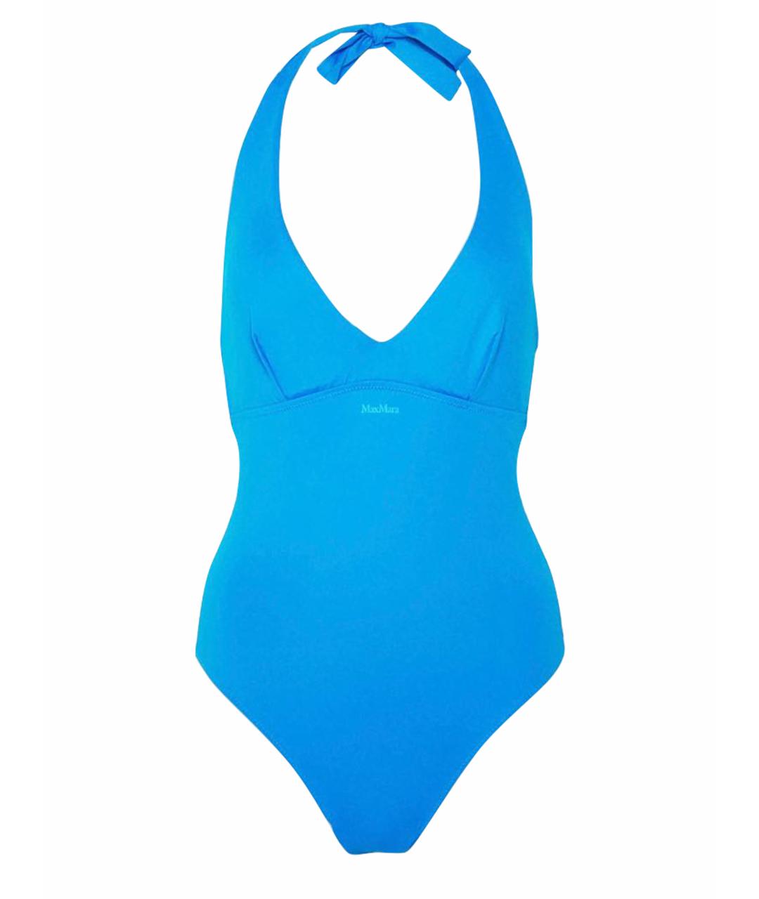 MAX MARA Голубой полиамидовый купальник, фото 1
