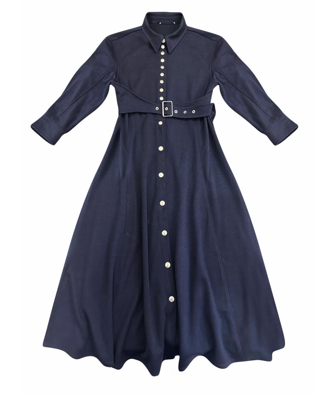 SPORTMAX Темно-синее повседневное платье, фото 1