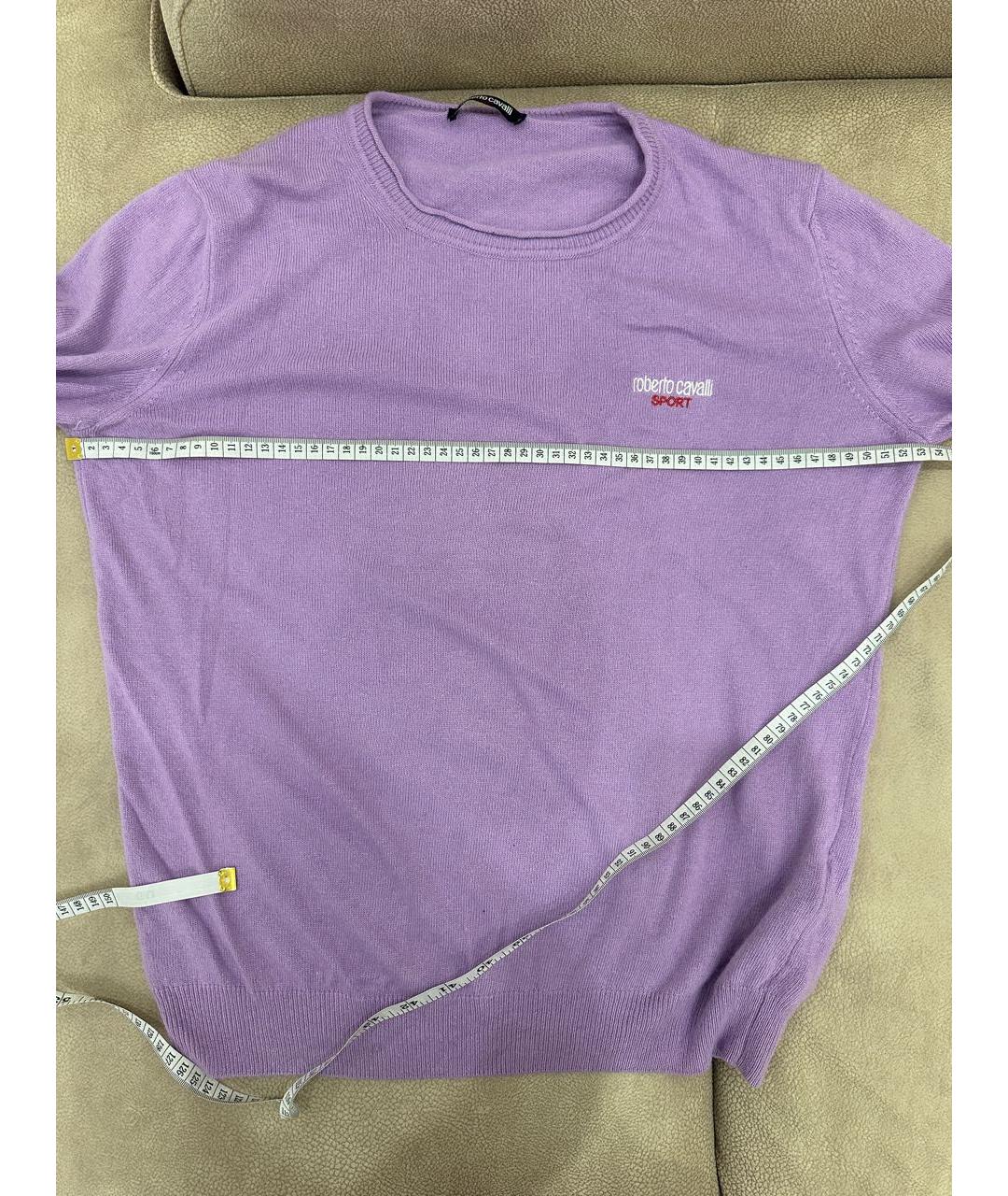 ROBERTO CAVALLI Фиолетовый джемпер / свитер, фото 3