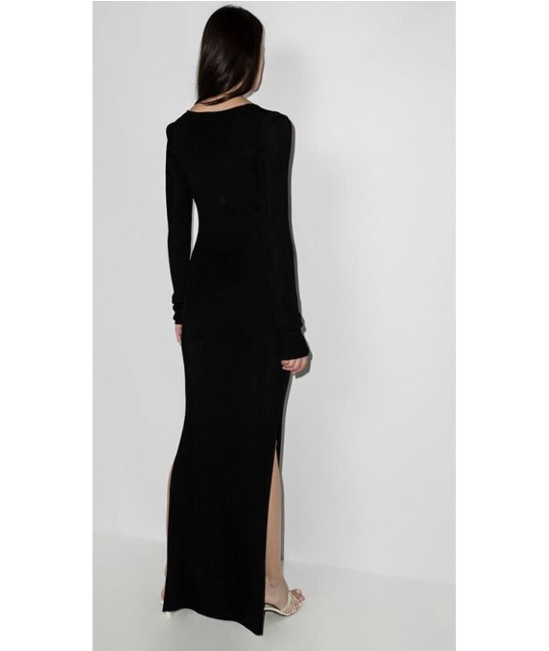 GAUGE81 Черное вискозное платье, фото 3