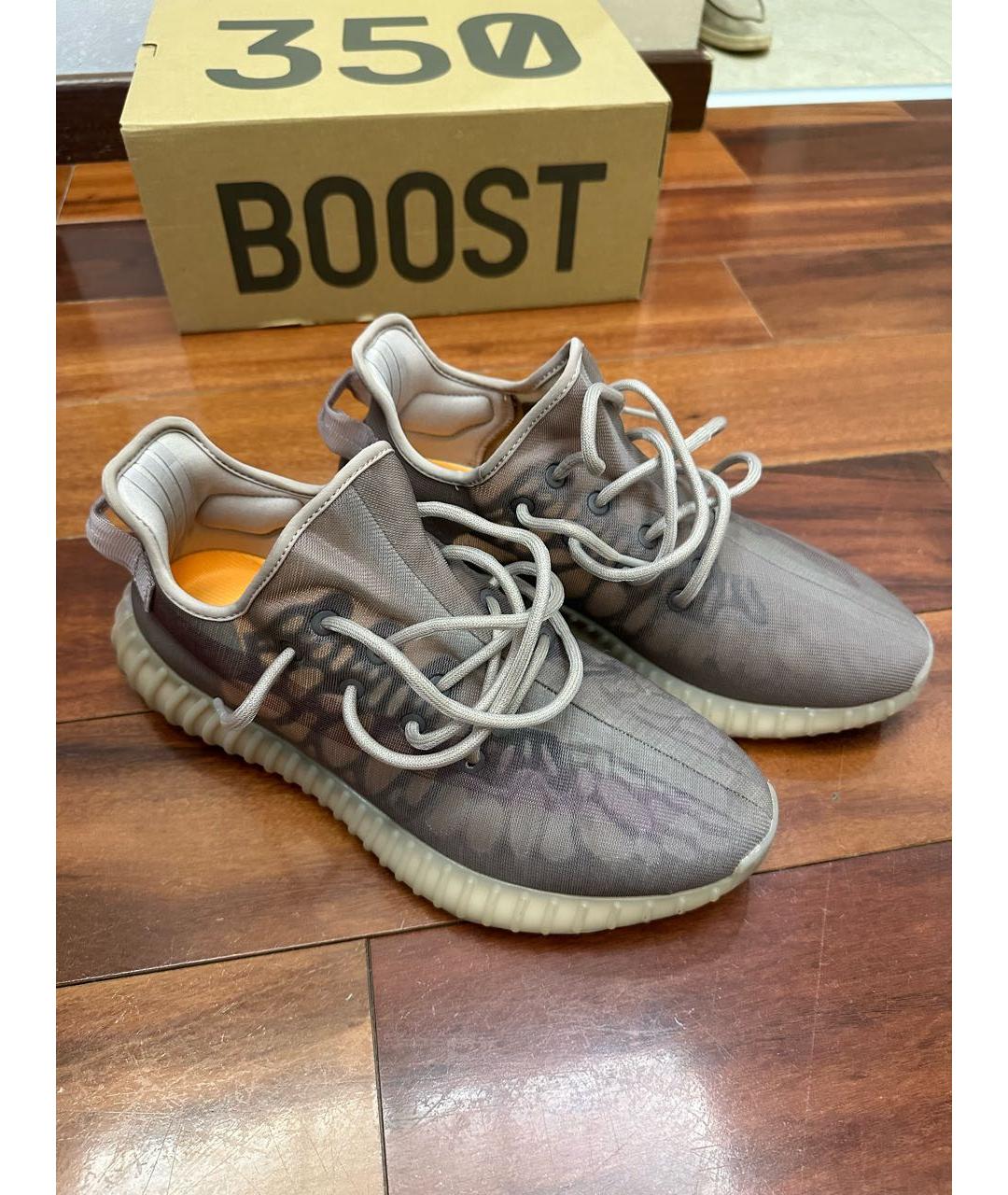 ADIDAS YEEZY Бежевые низкие кроссовки / кеды, фото 3