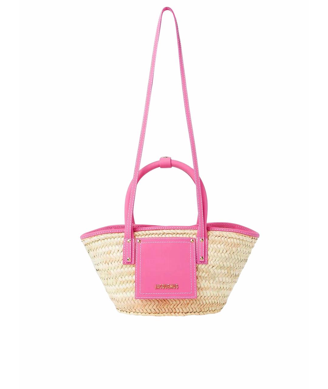 JACQUEMUS Розовая пляжная сумка, фото 1