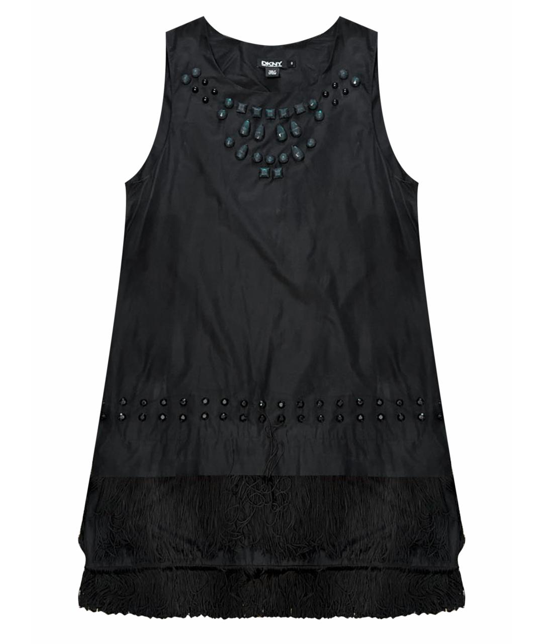 DKNY Черное полиэстеровое коктейльное платье, фото 1