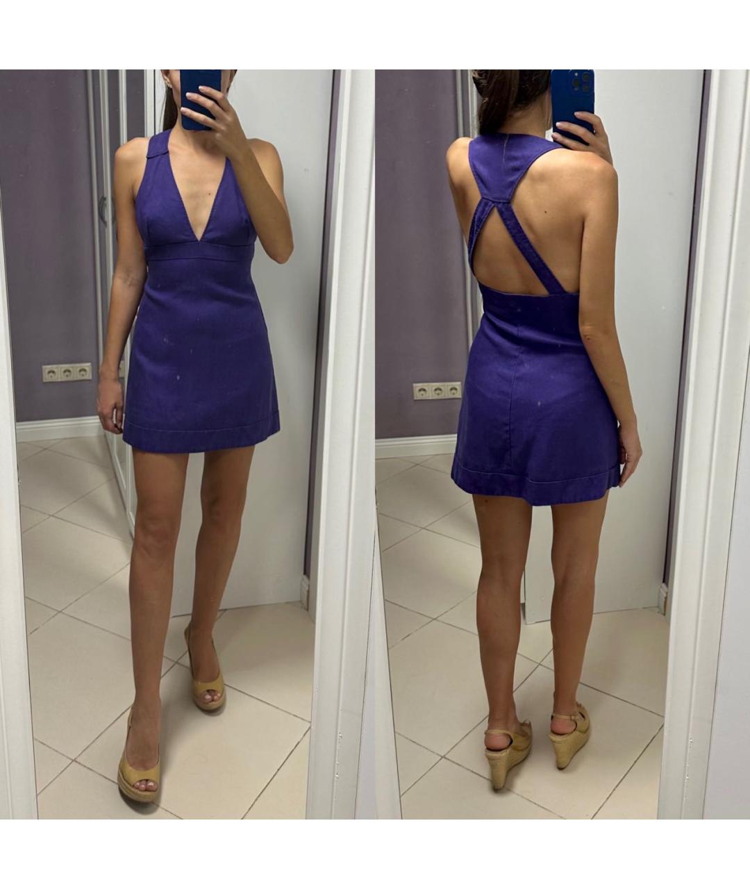 VERSACE Фиолетовое платье, фото 2