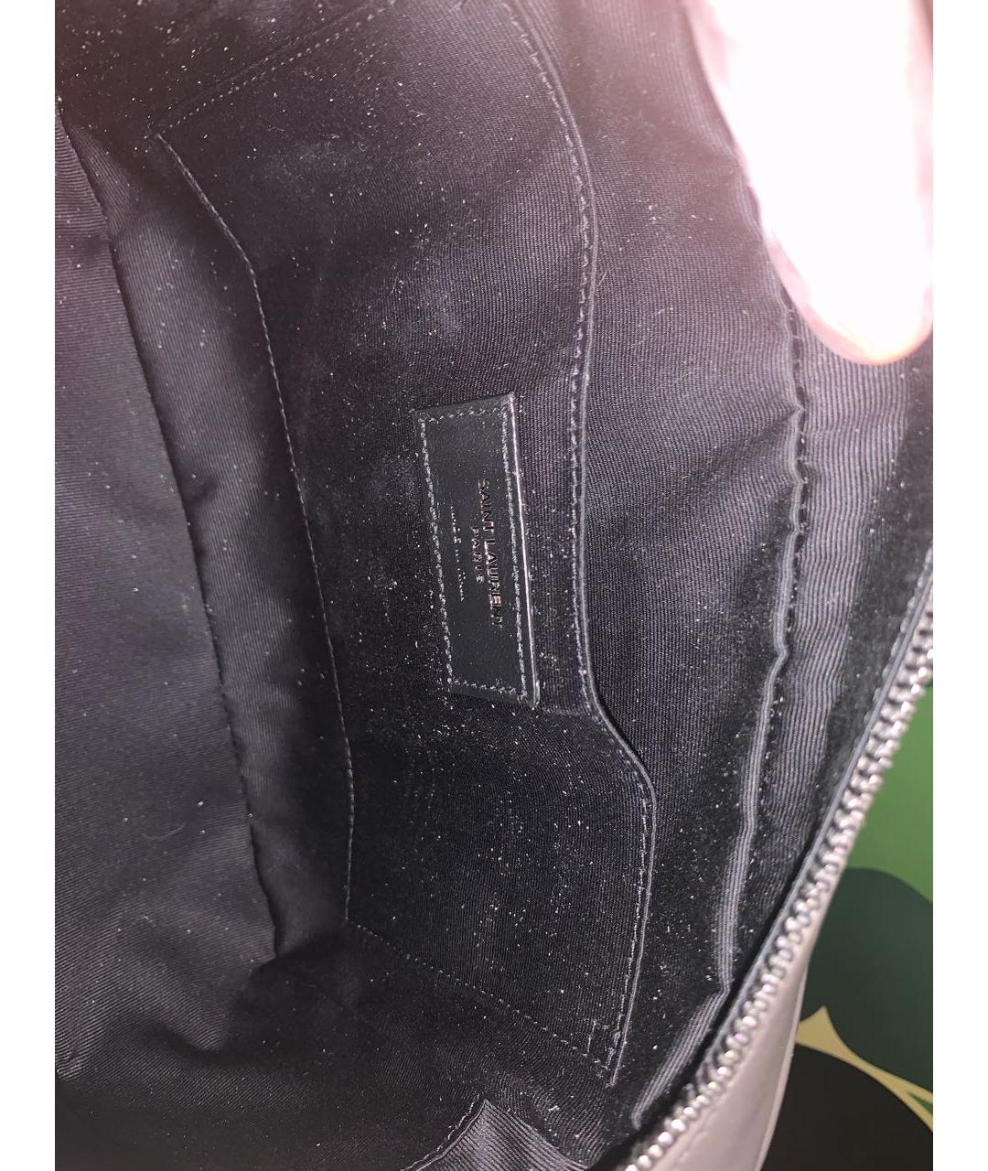 SAINT LAURENT Серая сумка через плечо из экзотической кожи, фото 7